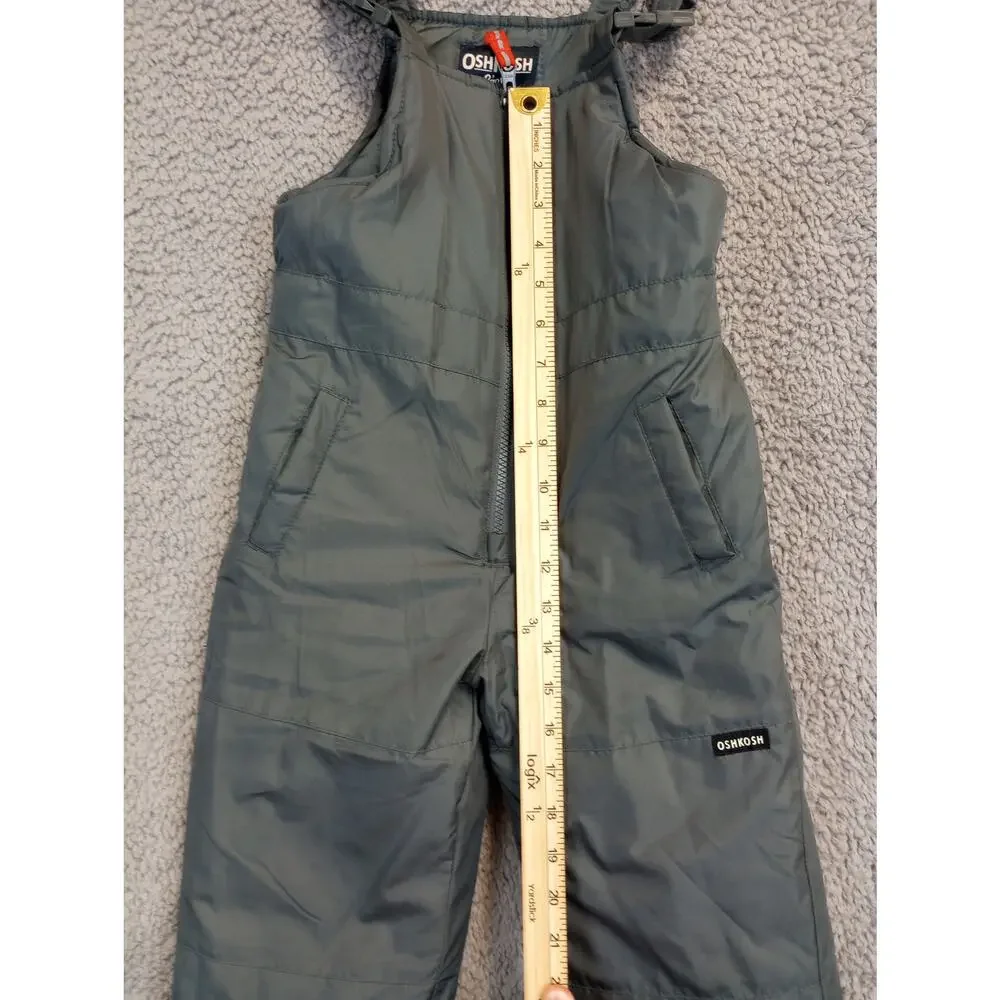 Osh Kosh Ski Bib 4T Olive Green Ski Gear (0966)